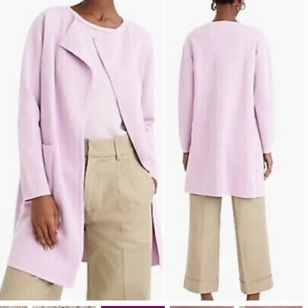 J.Crew Juliette Collarless Sweater Blazer - Size Small